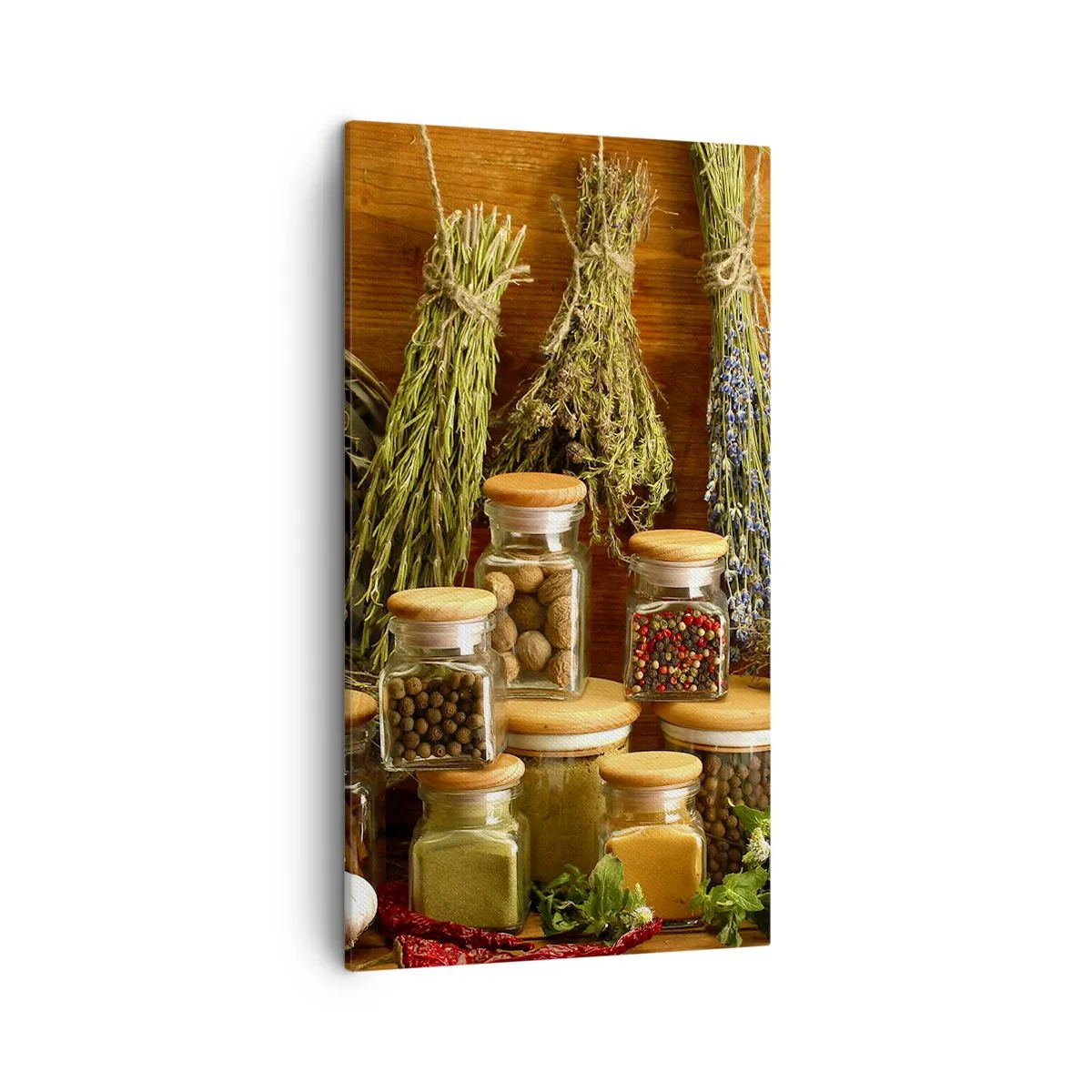 Bild auf Leinwand - Leinwandbild - Küchenzauber - 45x80 cm