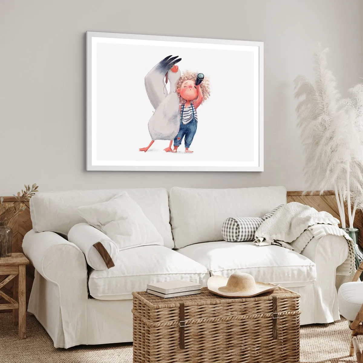 Poster in einem weißen Rahmen - Toller Reiseplan - 100x70 cm