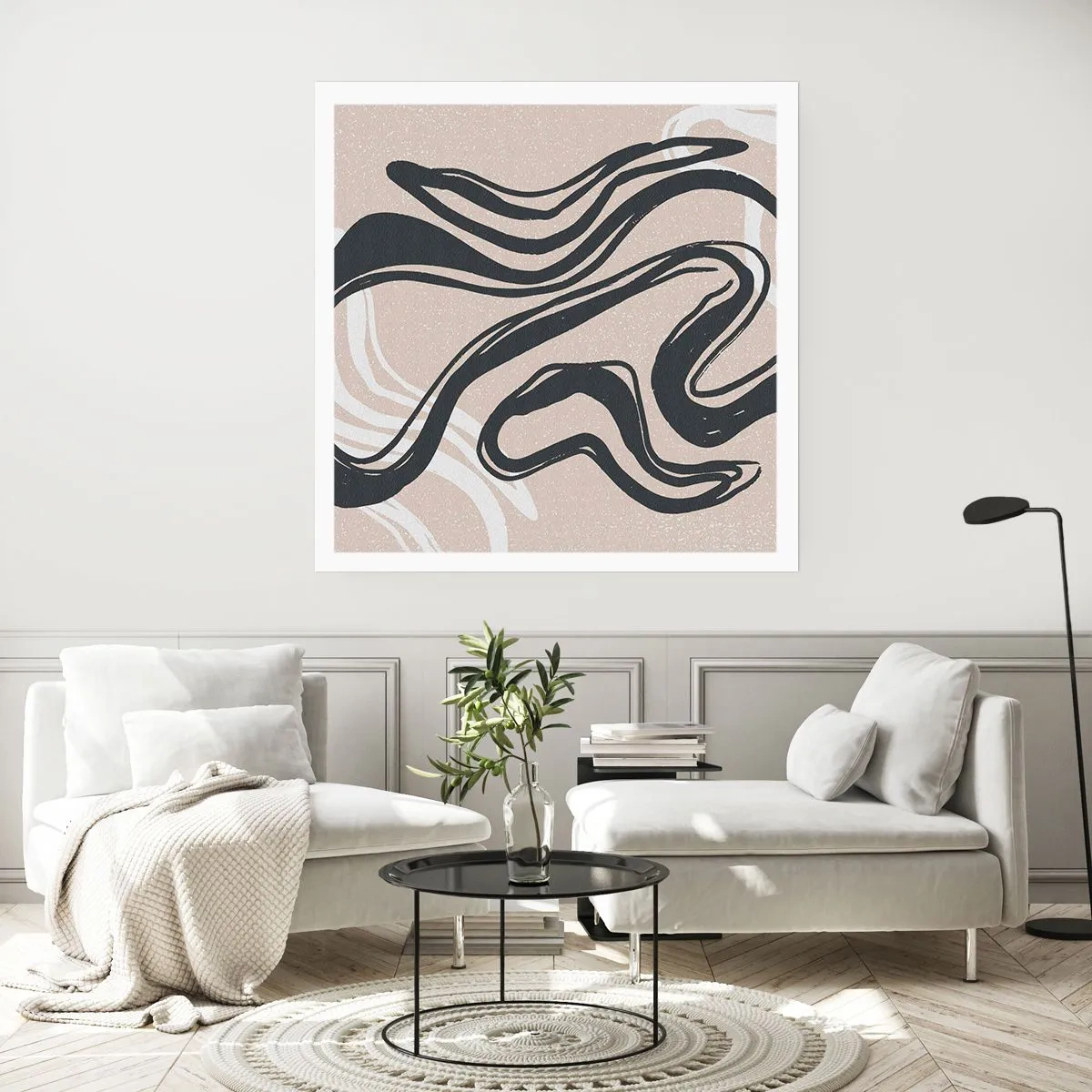 Poster - Vervielfachter Ausdruck - 30x30 cm