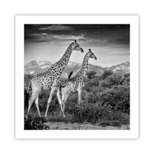 Poster - Hohe Sphären in Afrika - 50x50 cm