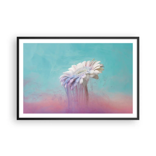 Poster in einem schwarzem Rahmen - Blumenunterwelt - 91x61 cm