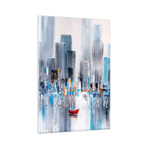 Glasbild - Bild auf glas - Metropole an der Bucht - 80x120 cm
