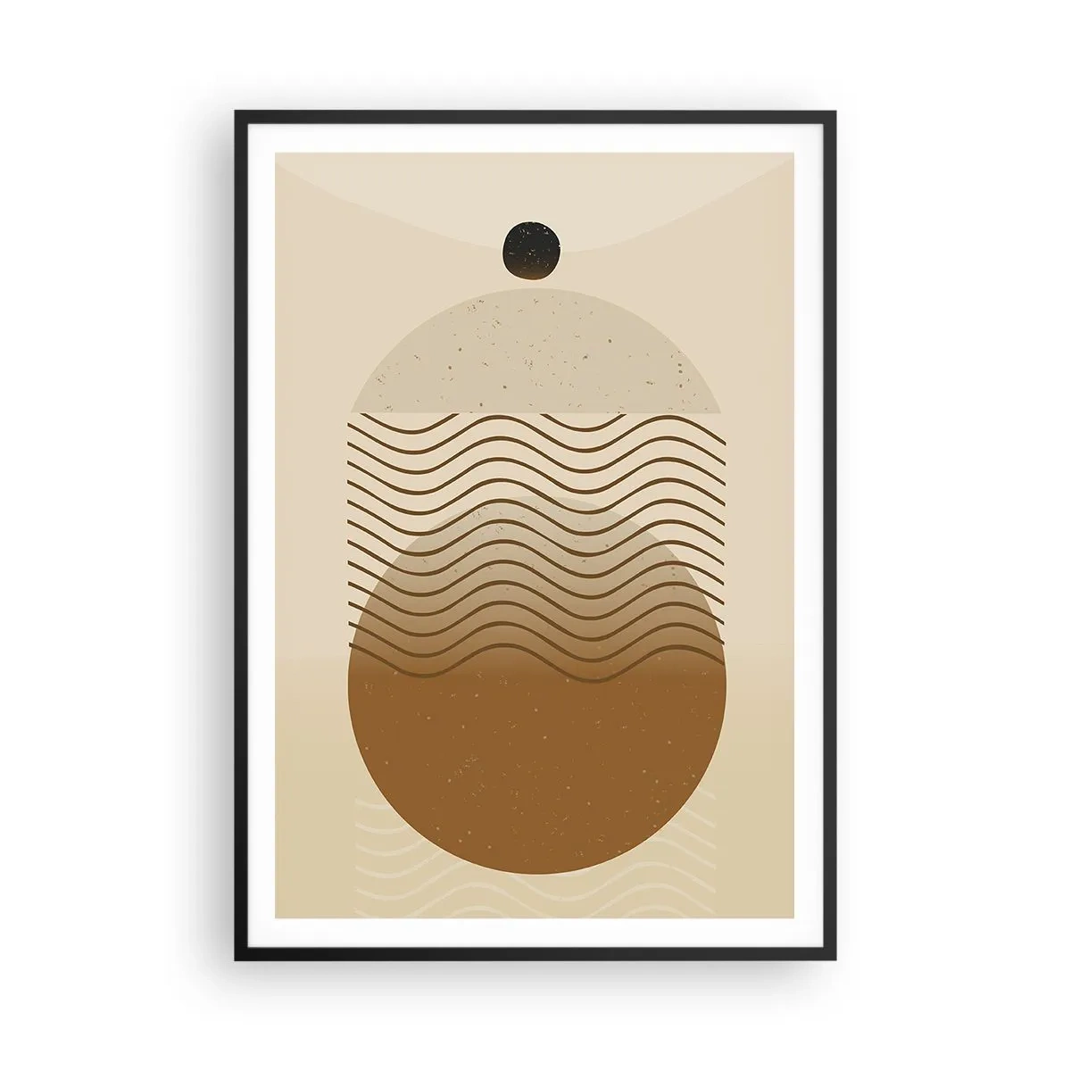 Poster in einem schwarzem Rahmen - Zur Entstehung geometrischer Figuren - 70x100 cm