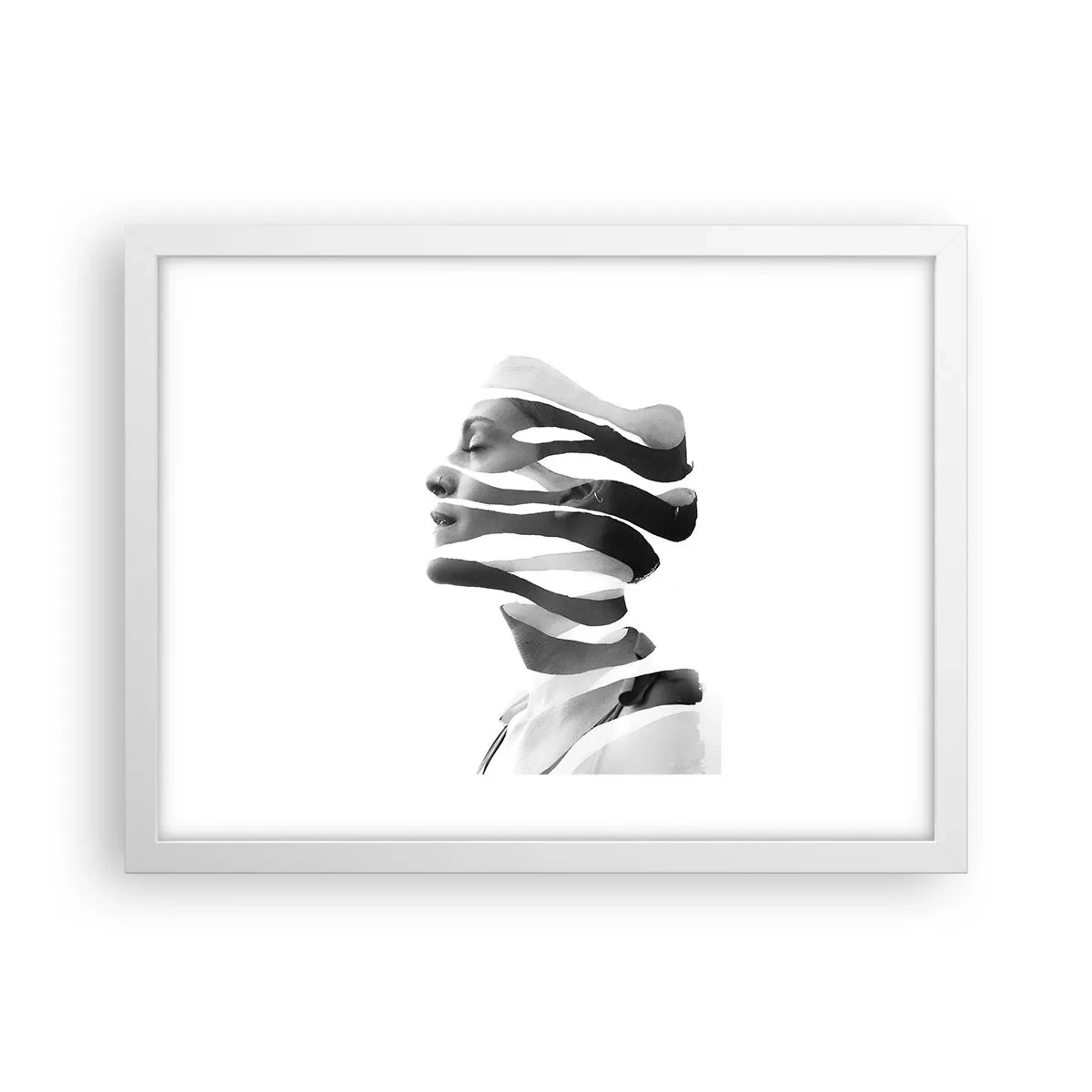 Poster in einem weißen Rahmen - Surreales Porträt - 40x30 cm