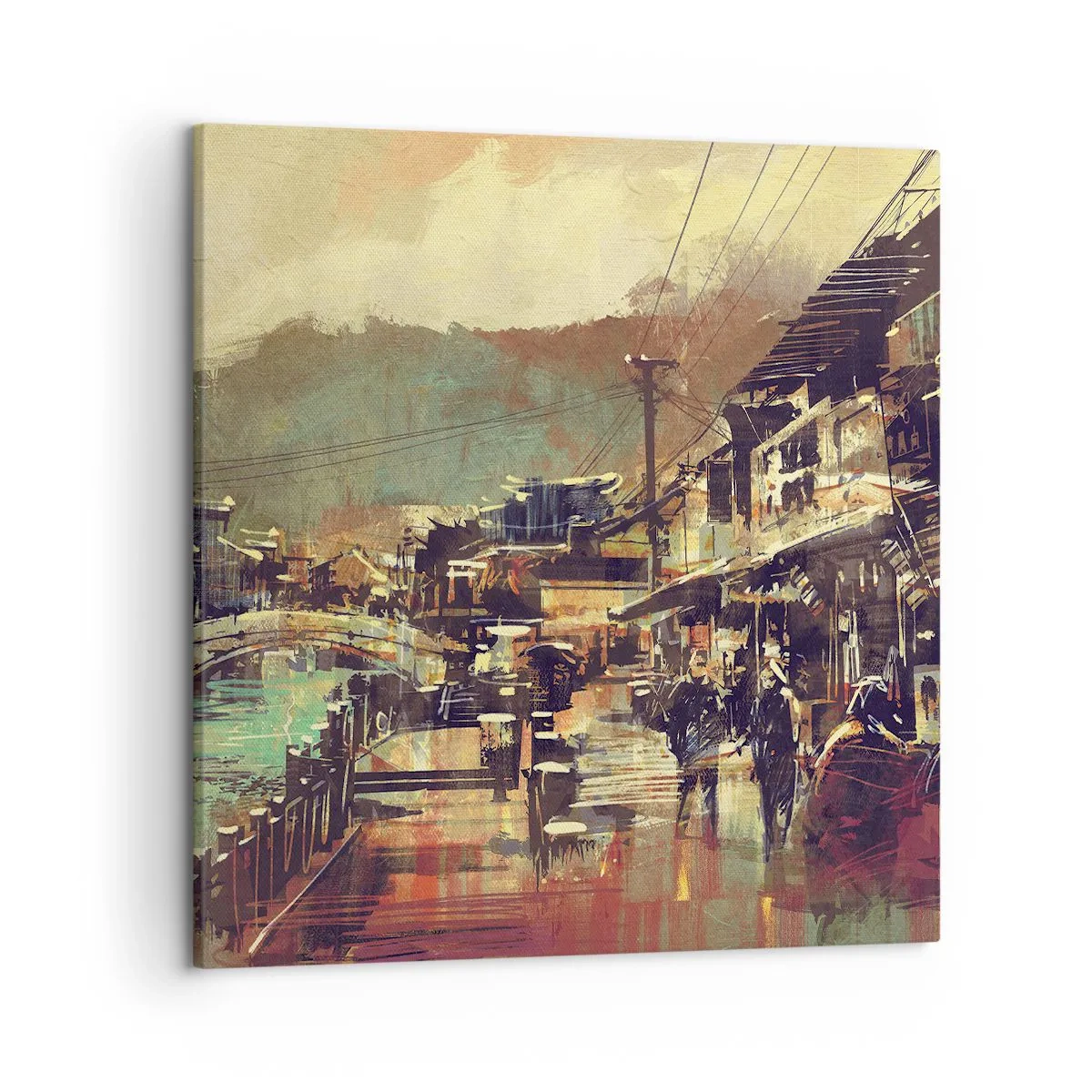 Bild auf Leinwand - Leinwandbild - Das Leben als Reichtum an Grau - 50x50 cm