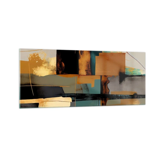 Glasbild - Bild auf glas - Abstraktion – Licht und Schatten - 100x40 cm