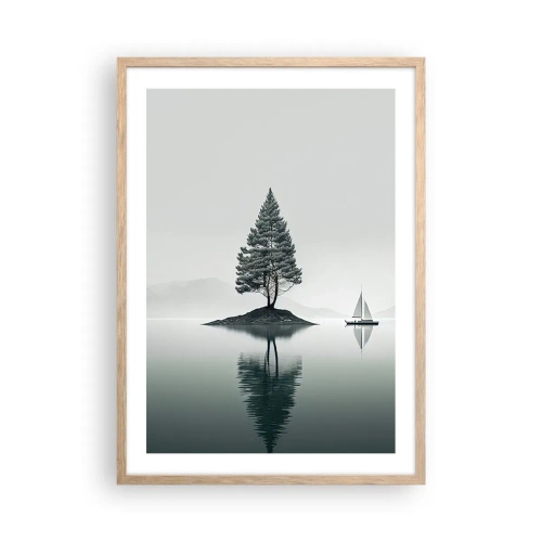 Poster in einem Rahmen aus heller Eiche - Traum - 50x70 cm