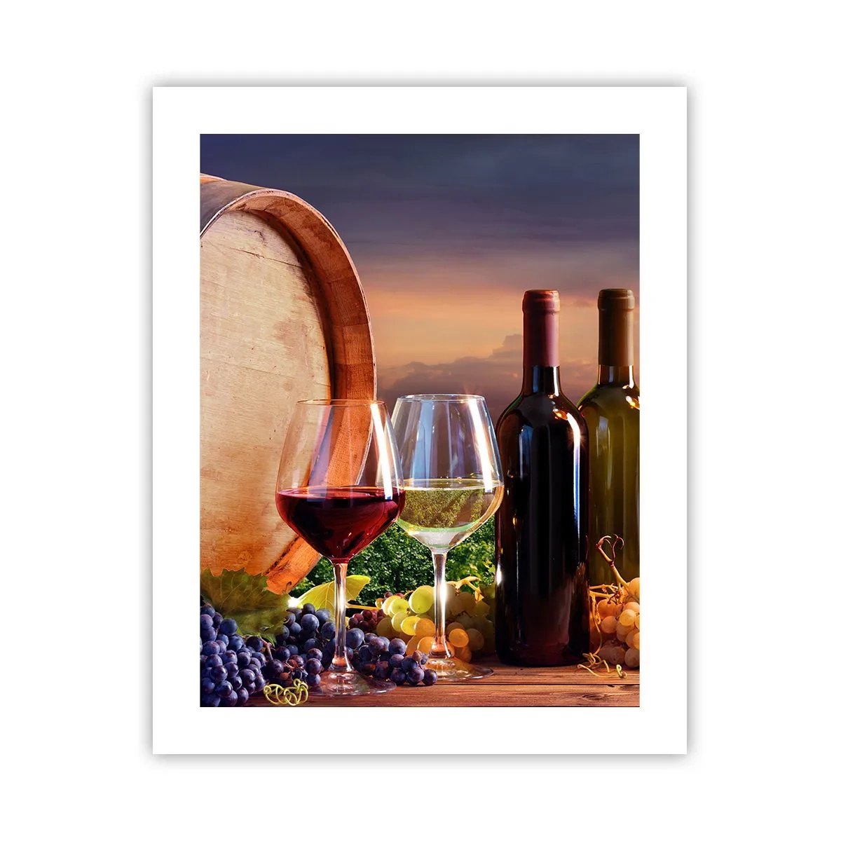 Poster - Hier schmeckt das Leben - 40x50 cm