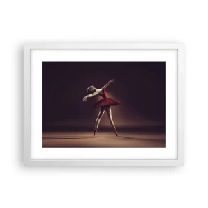 Poster in einem weißen Rahmen - Eine Primaballerina - 40x30 cm