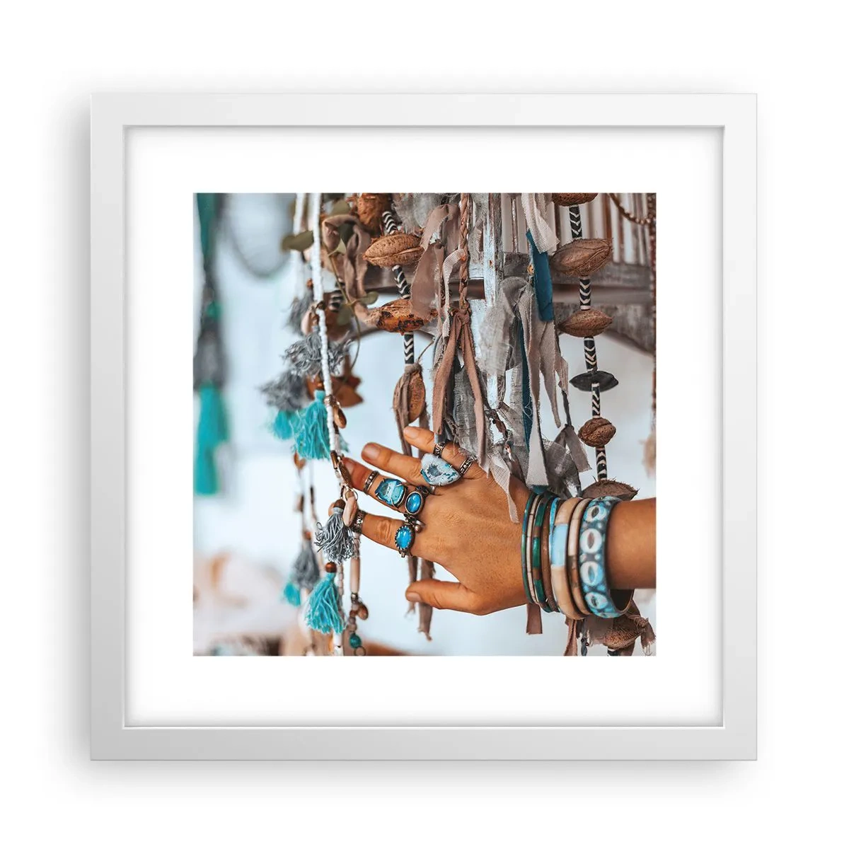 Poster in einem weißen Rahmen - Lokale Schätze - 30x30 cm