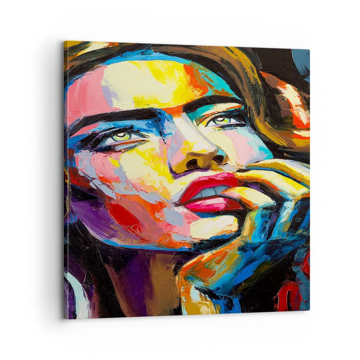 Bild auf Leinwand - Leinwandbild - Träume fliegen am Himmel wie Vögel - 60x60 cm