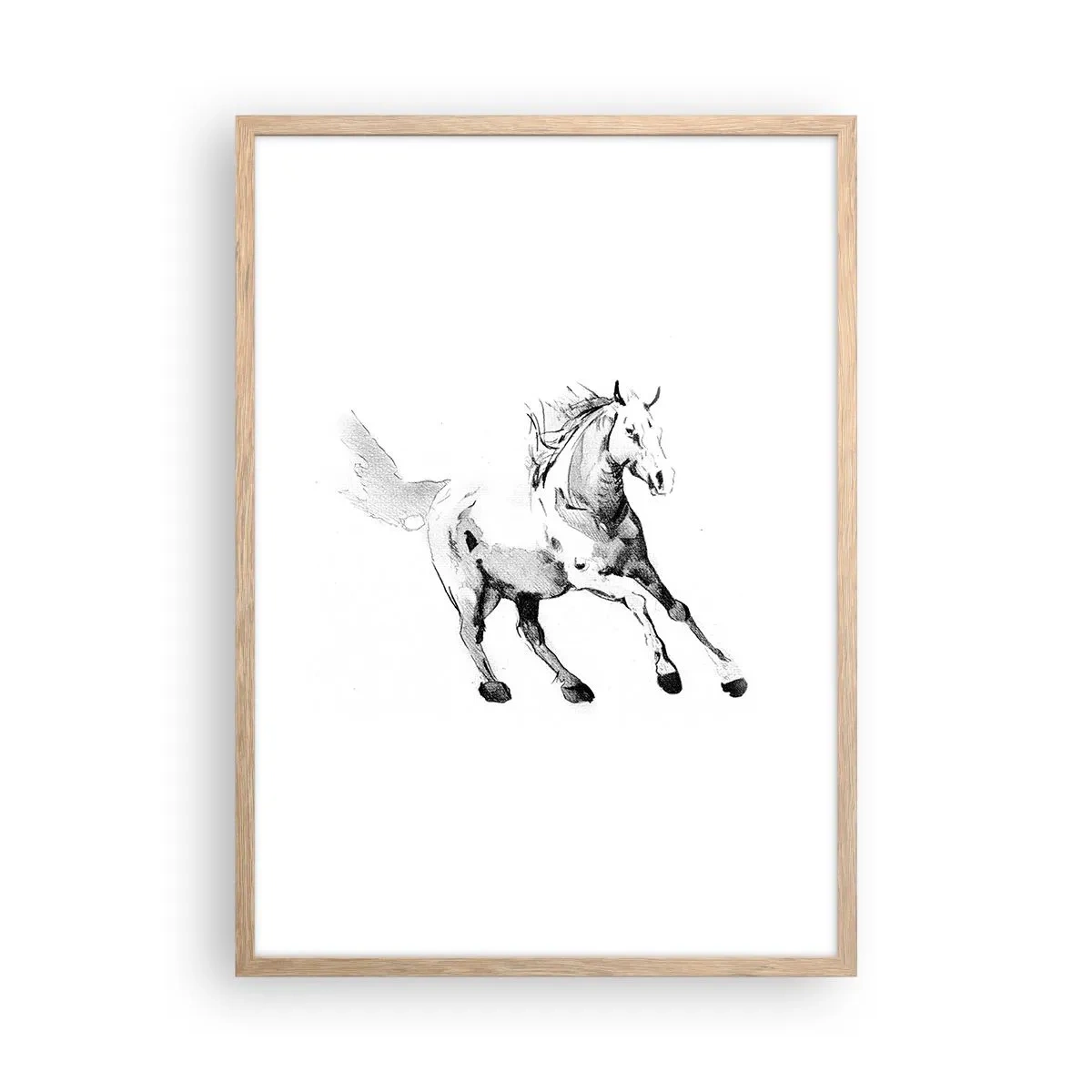 Poster in einem Rahmen aus heller Eiche - Ungezähmte Seele - 50x70 cm