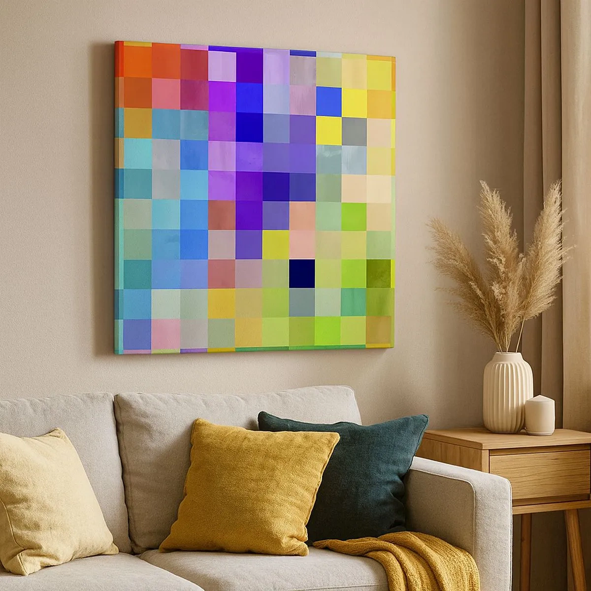 Bild auf Leinwand - Leinwandbild - Alle anderen, alle gleich - 30x30 cm