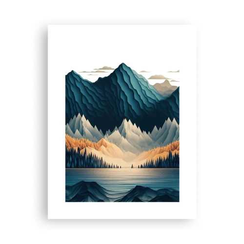 Poster - Perfekte Berglandschaft - 30x40 cm