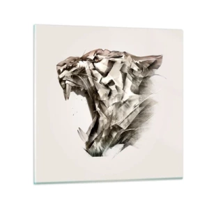 Glasbild - Bild auf glas - Du weißt schon wer das Sagen hat - 30x30 cm