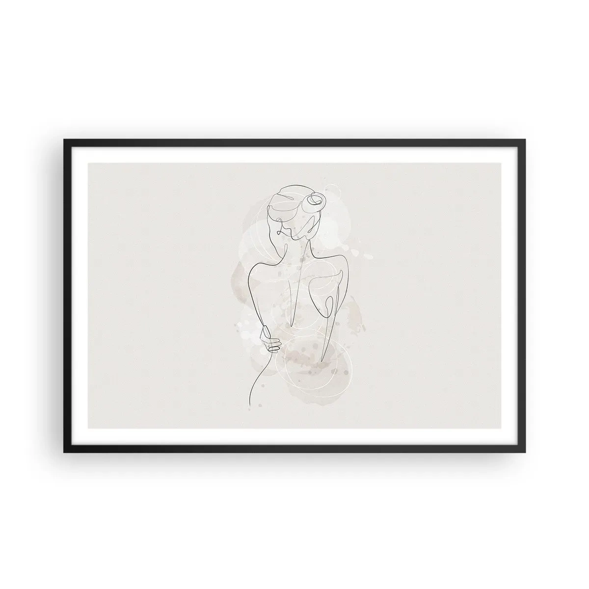 Poster in einem schwarzem Rahmen - Wie ein sensibles Instrument - 91x61 cm