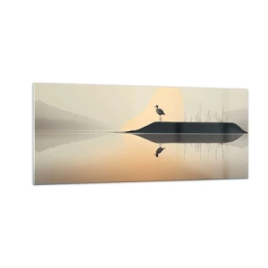 Glasbild - Bild auf glas - Herr am See - 100x40 cm