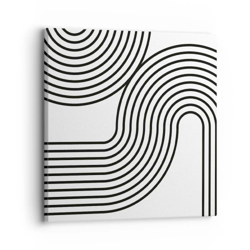 Bild auf Leinwand - Leinwandbild - An der Kurve - 30x30 cm