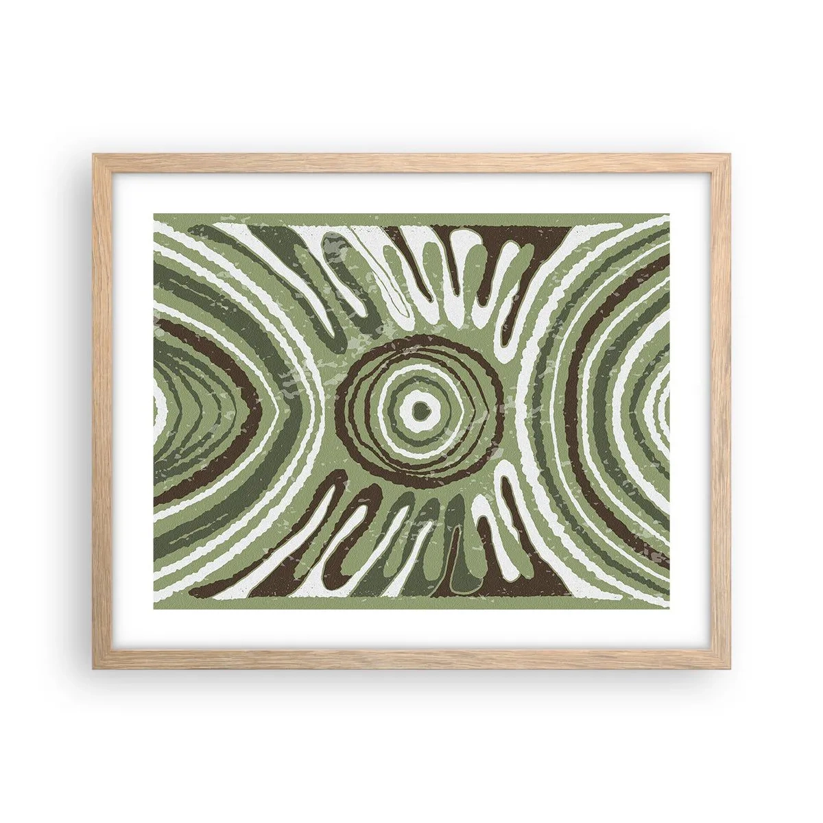 Poster in einem Rahmen aus heller Eiche - Explosion von Emotionen - 50x40 cm