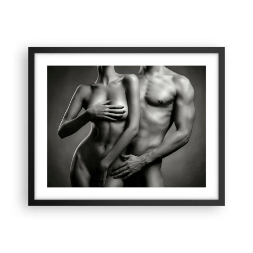 Poster in einem schwarzem Rahmen - Adam und Ewa - 50x40 cm