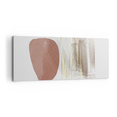 Bild auf Leinwand - Leinwandbild - Abstrakte Kolonnade - 100x40 cm