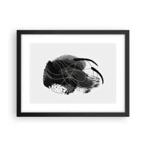Poster in einem schwarzem Rahmen - Aus Schwarz entstanden - 40x30 cm