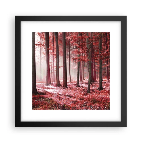 Poster in einem schwarzem Rahmen - Rot ist genauso schön - 30x30 cm