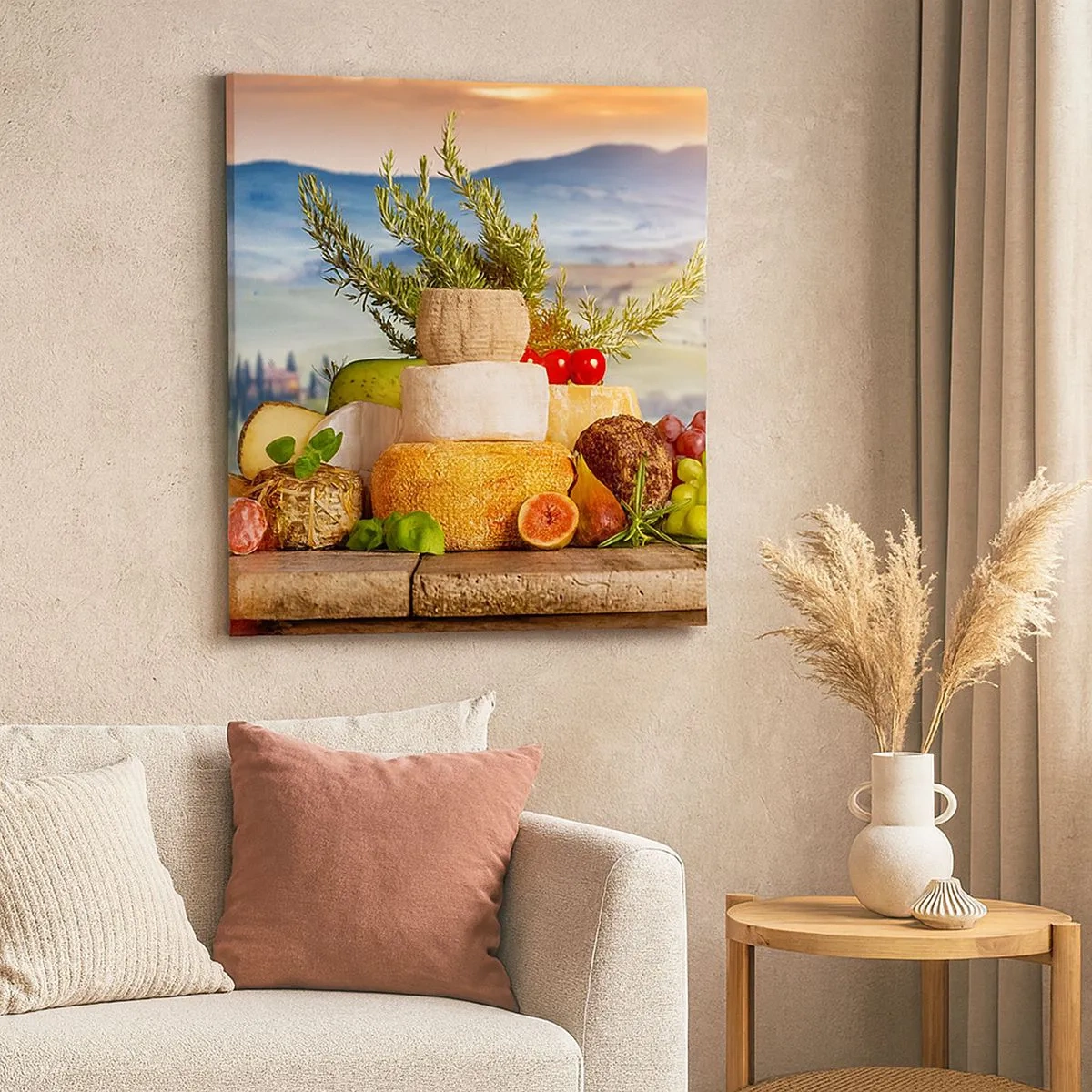 Bild auf Leinwand - Leinwandbild - Die italienische Lebensfreude - 30x30 cm