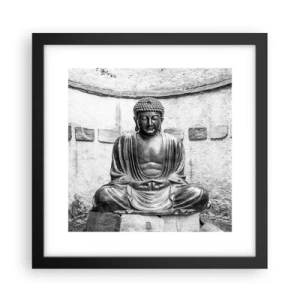 Poster in einem schwarzem Rahmen - An der Quelle des Friedens - 30x30 cm