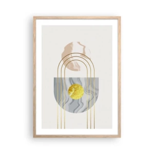 Poster in einem Rahmen aus heller Eiche - Helligkeit und Brillanz - 50x70 cm