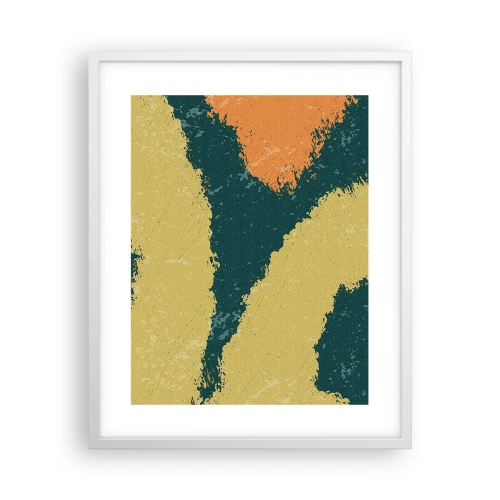 Poster in einem weißen Rahmen - Abstraktion – langsame Bewegung - 40x50 cm