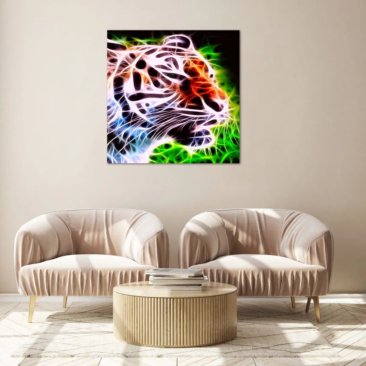 Glasbild - Bild auf glas - Schreckliche Aura - 60x60 cm