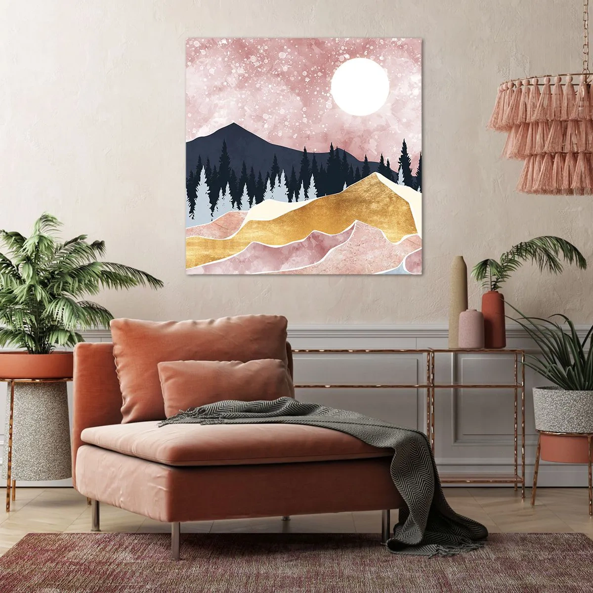 Bild auf Leinwand - Leinwandbild - Nachtwache - 70x70 cm