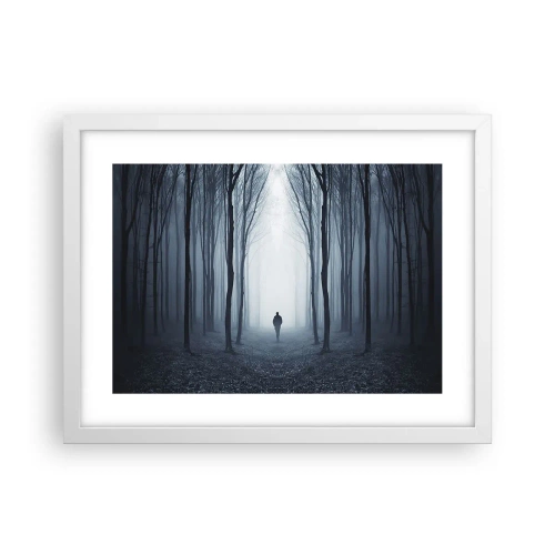 Poster in einem weißen Rahmen - Alles einfach und übersichtlich - 40x30 cm