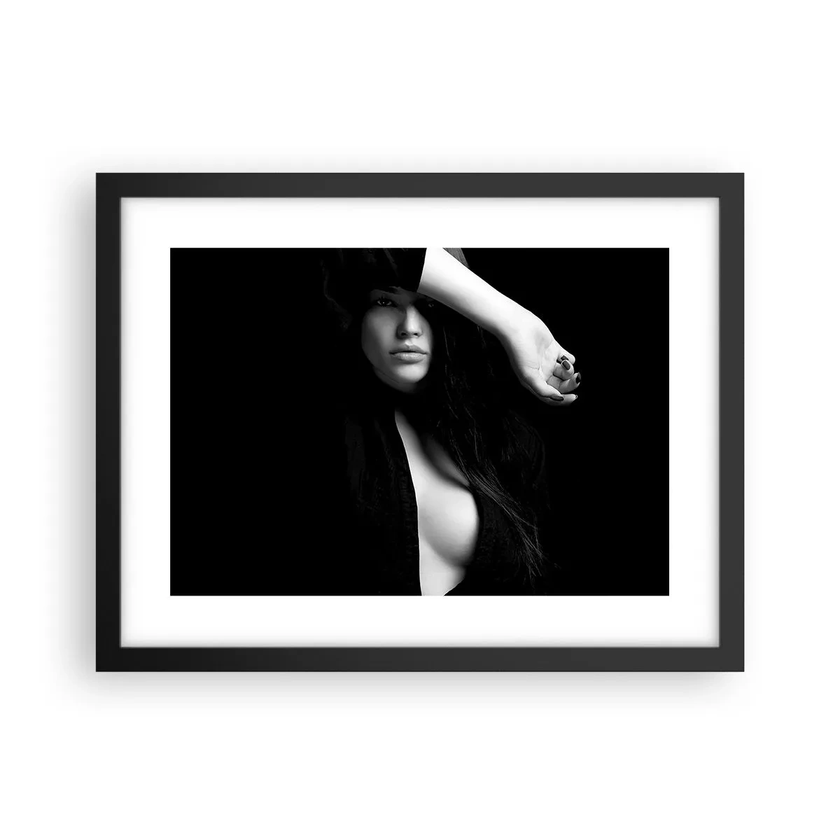 Poster in einem schwarzem Rahmen - Schule der Verführung - 40x30 cm