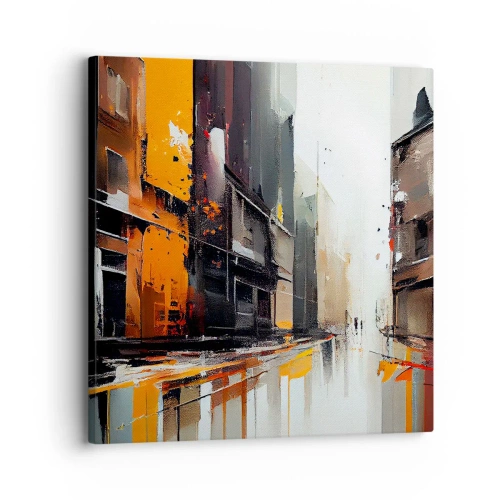 Bild auf Leinwand - Leinwandbild - Regnerischer Tag - 30x30 cm