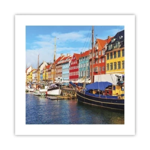 Poster - Fröhlicher Kai - 40x40 cm