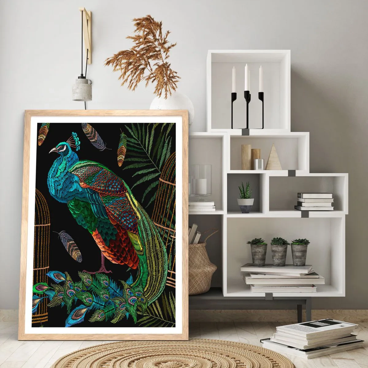 Poster in einem Rahmen aus heller Eiche - In königlichen Gewändern - 61x91 cm