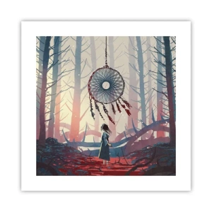 Poster - Geheimes Glücksritual - 40x40 cm