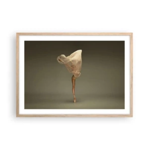 Poster in einem Rahmen aus heller Eiche - Es wird bald auffliegen - 70x50 cm