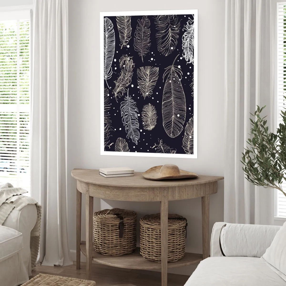 Poster - Gefiederte Spitze - 61x91 cm