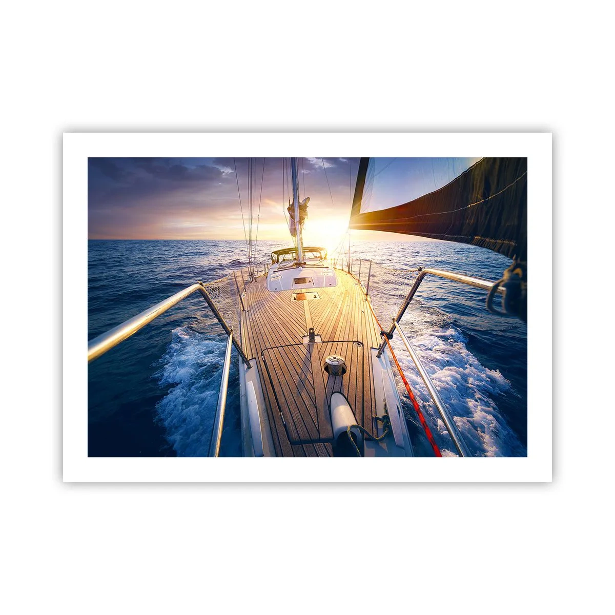 Poster - Laufen unter den Wellen - 70x50 cm