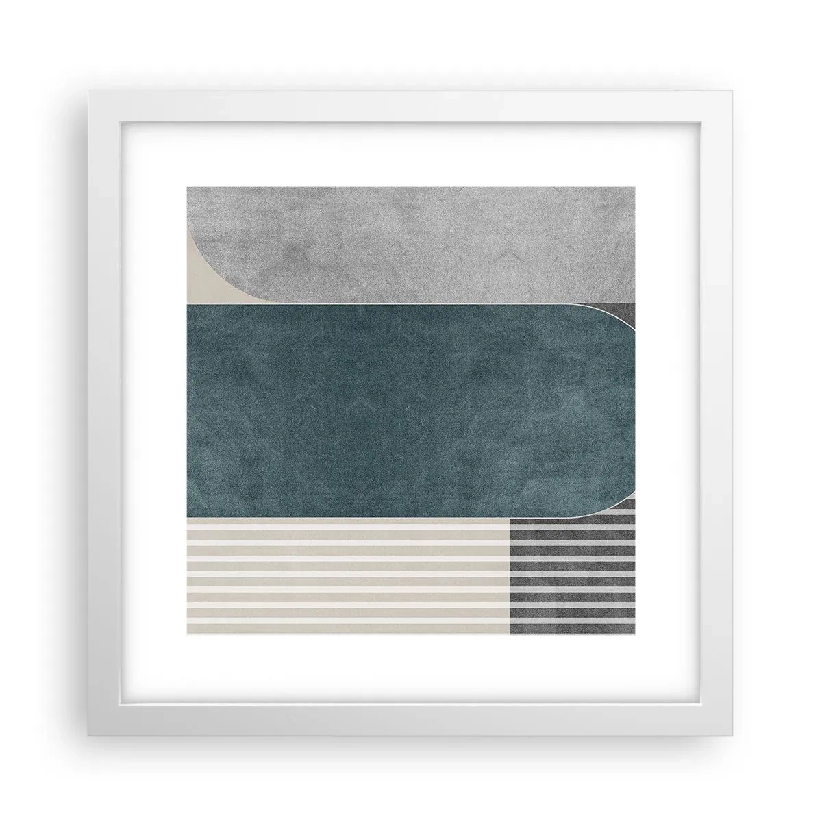 Poster in einem weißen Rahmen - Komposition auf der Ebene - 30x30 cm
