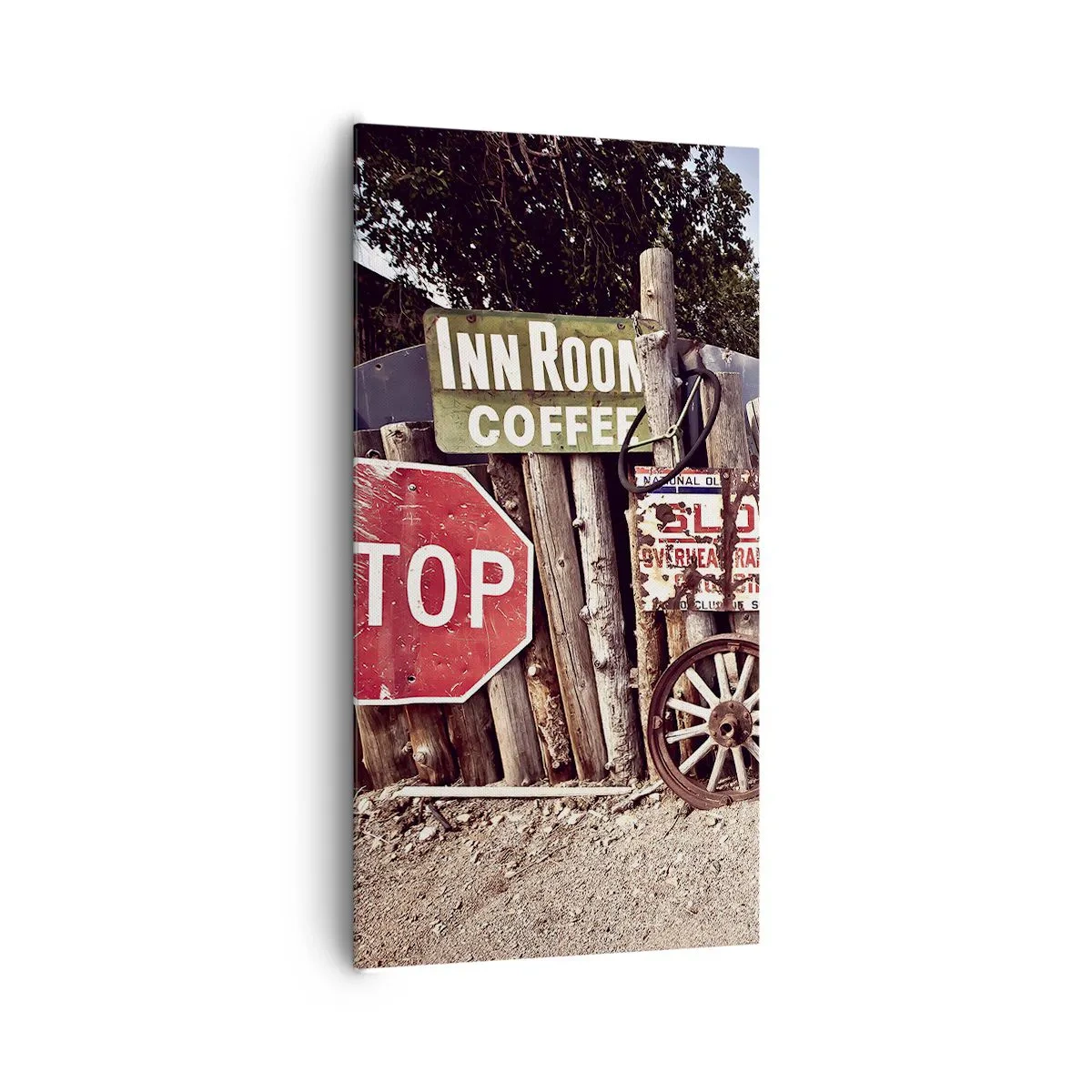 Bild auf Leinwand - Leinwandbild - Und die Zeit ist stehen geblieben - 65x120 cm