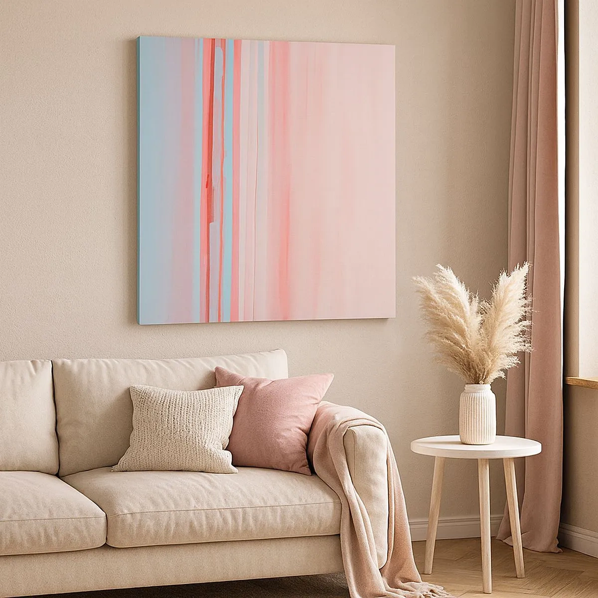 Bild auf Leinwand - Leinwandbild - Abstraktion im Morgengrauen - 30x30 cm