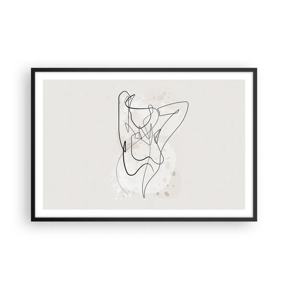 Poster in einem schwarzem Rahmen - Die Kunst der Verführung - 91x61 cm