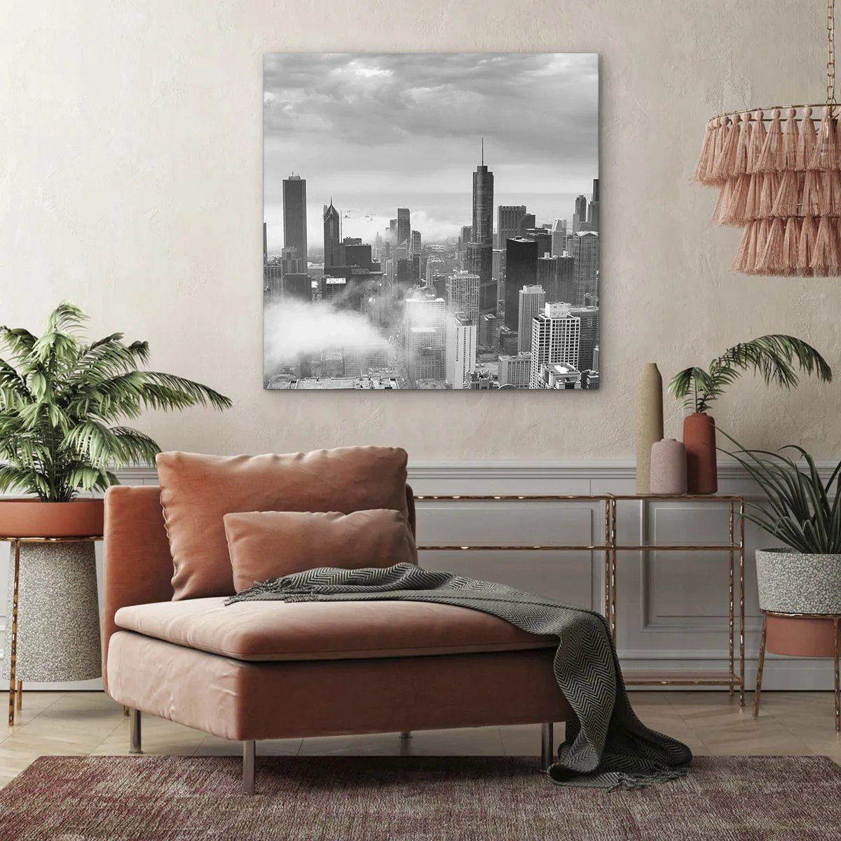 Bild auf Leinwand - Leinwandbild - Amerikanische Landschaft - 60x60 cm