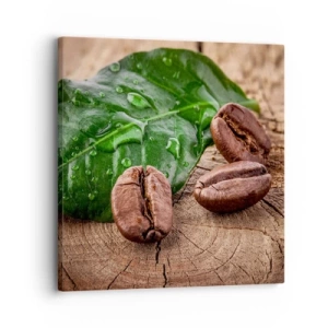 Bild auf Leinwand - Leinwandbild - Der wahrste und schwarze - 30x30 cm