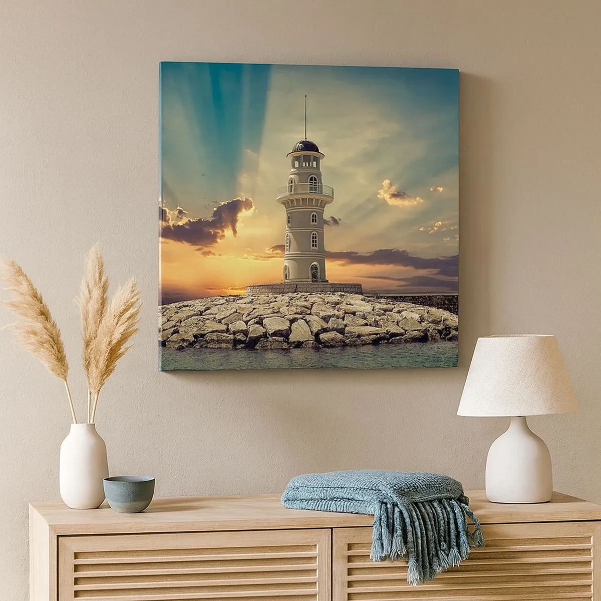 Bild auf Leinwand - Leinwandbild - Licht - Gut - Schönheit - 30x30 cm