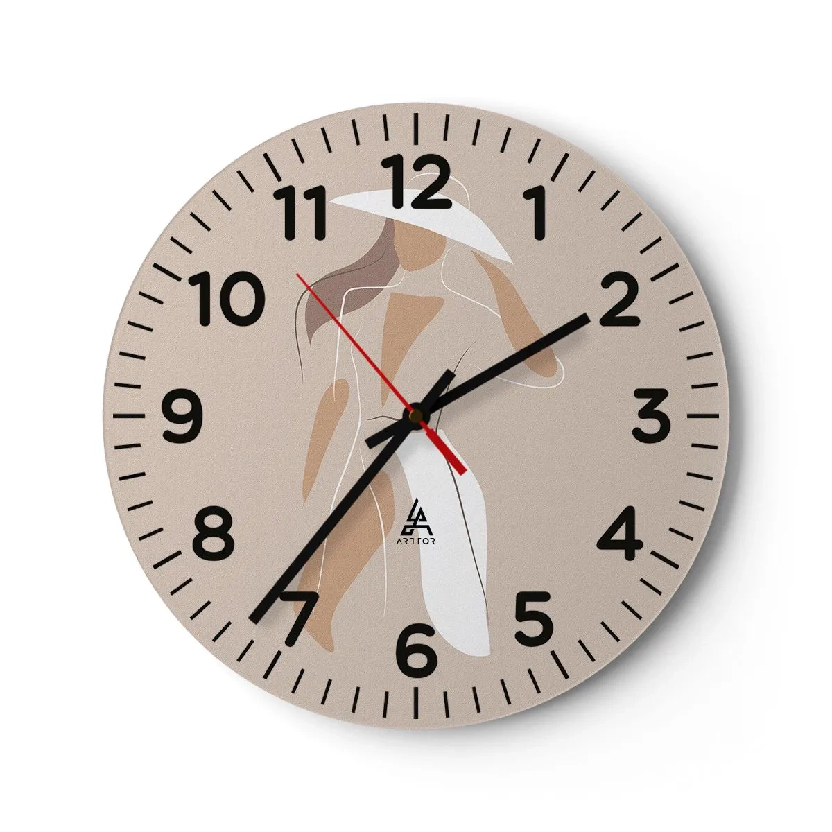 Wanduhr - Glasuhr - Mode macht Spaß - 40x40 cm